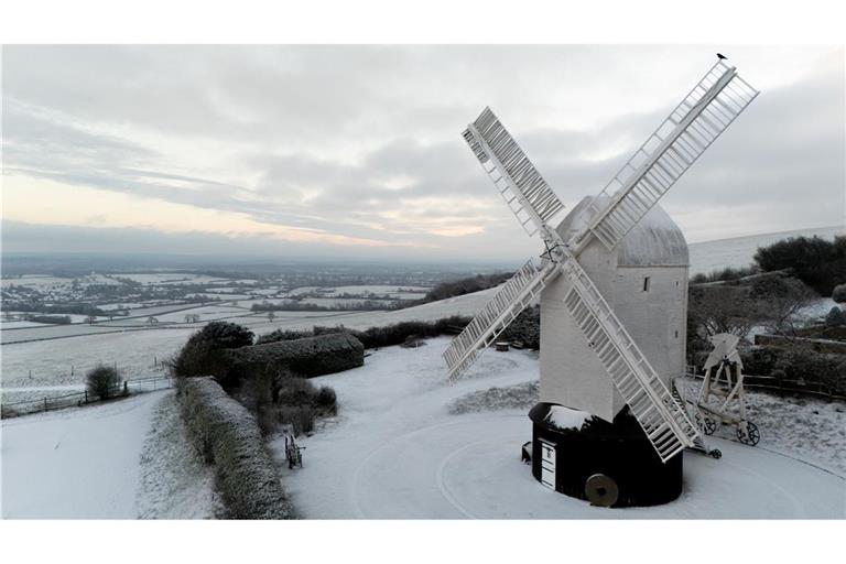 Schnee und eisige Temperaturen in Europa.
