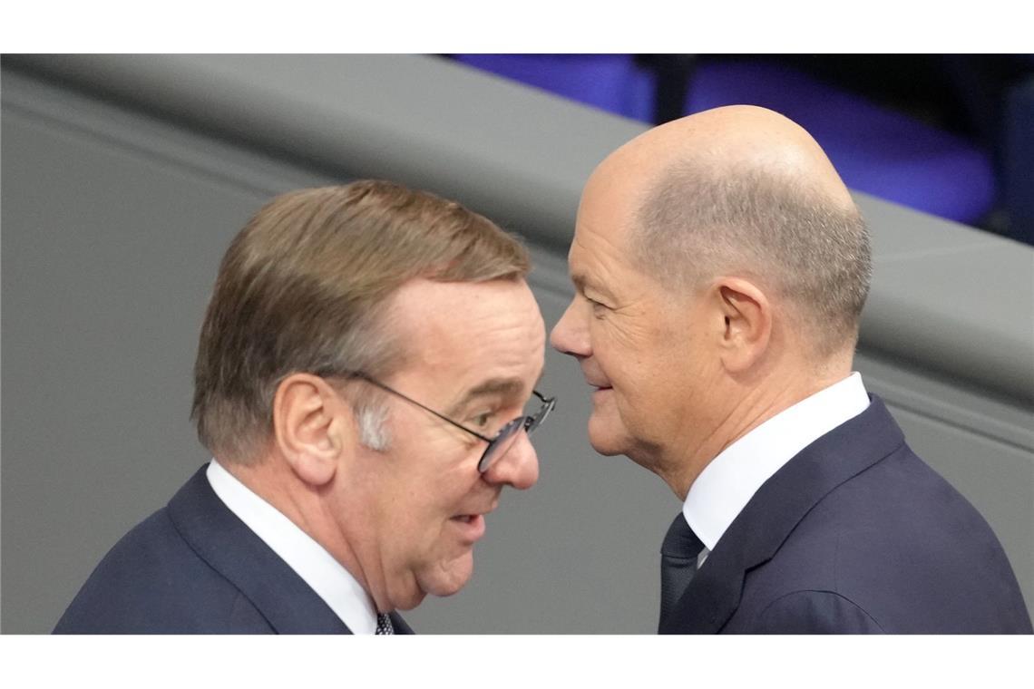 Weiter Hängepartie zur K-Frage in der SPD Scholz oder Pistorius? Die SPD hat die Qual der Wahl. (Archivbild)