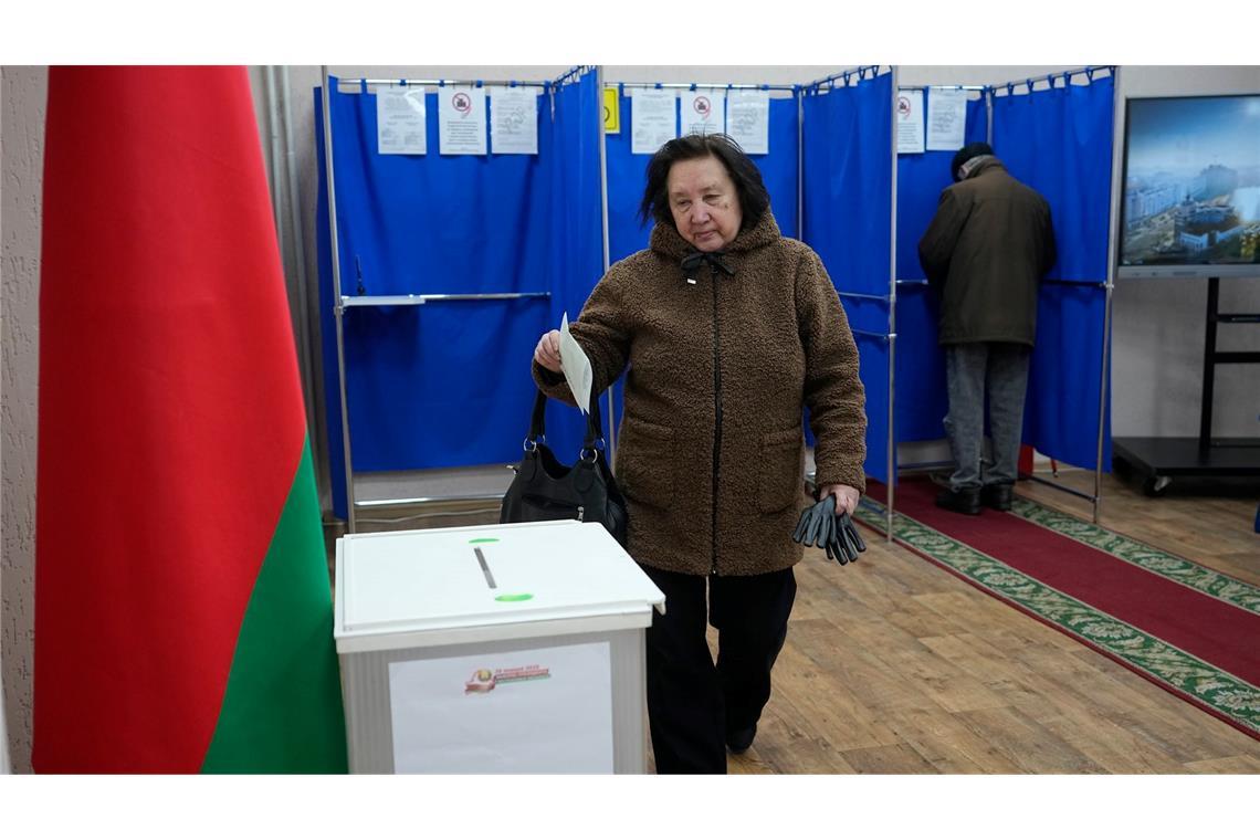 Wahl in Belarus: 40 Prozent der Stimmen vorzeitig im Kasten Schon vor dem eigentlichen Wahltag soll fast die Hälfte der Bevölkerung abgestimmt haben.