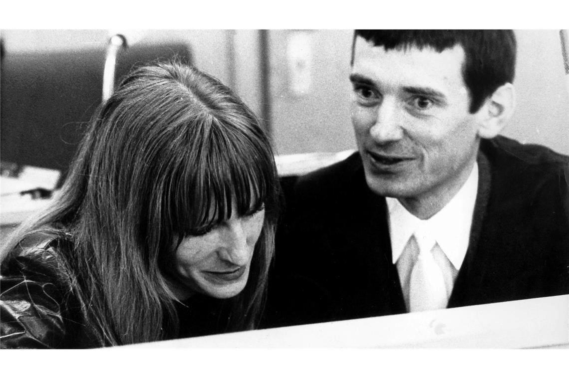 Von Baader bis Klette - Die Prozesse gegen die RAF Schon während des Kaufhaus-Brandstifter-Prozesses vertritt Otto Schily Gudrun Ensslin. Er wird später auch in Stammheim ihr Verteidiger sein. (Archivbild)