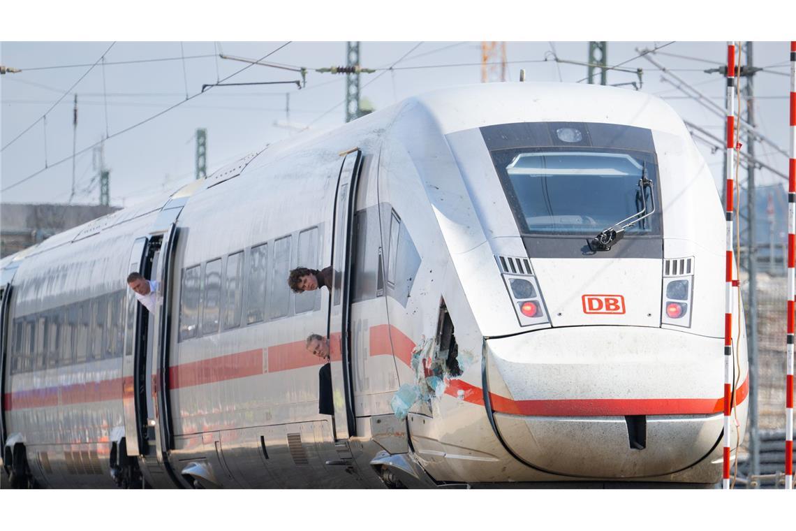 Schreck auf der ICE-Strecke Fulda-Hanau.