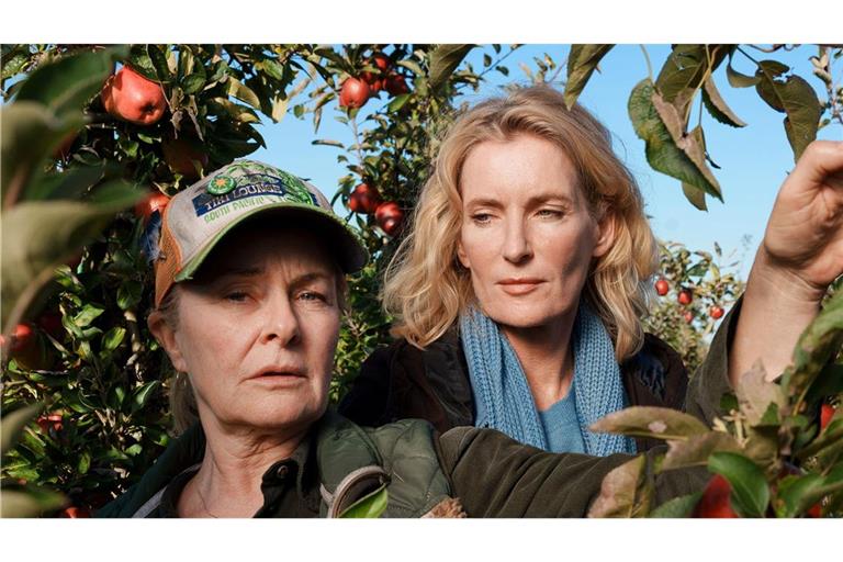 Schroffe Dialoge gibt’s mit  Charlotte Lindholm (Maria Furtwängler, r.) und Marlies Feldhusen (Lina Wendel, l.)