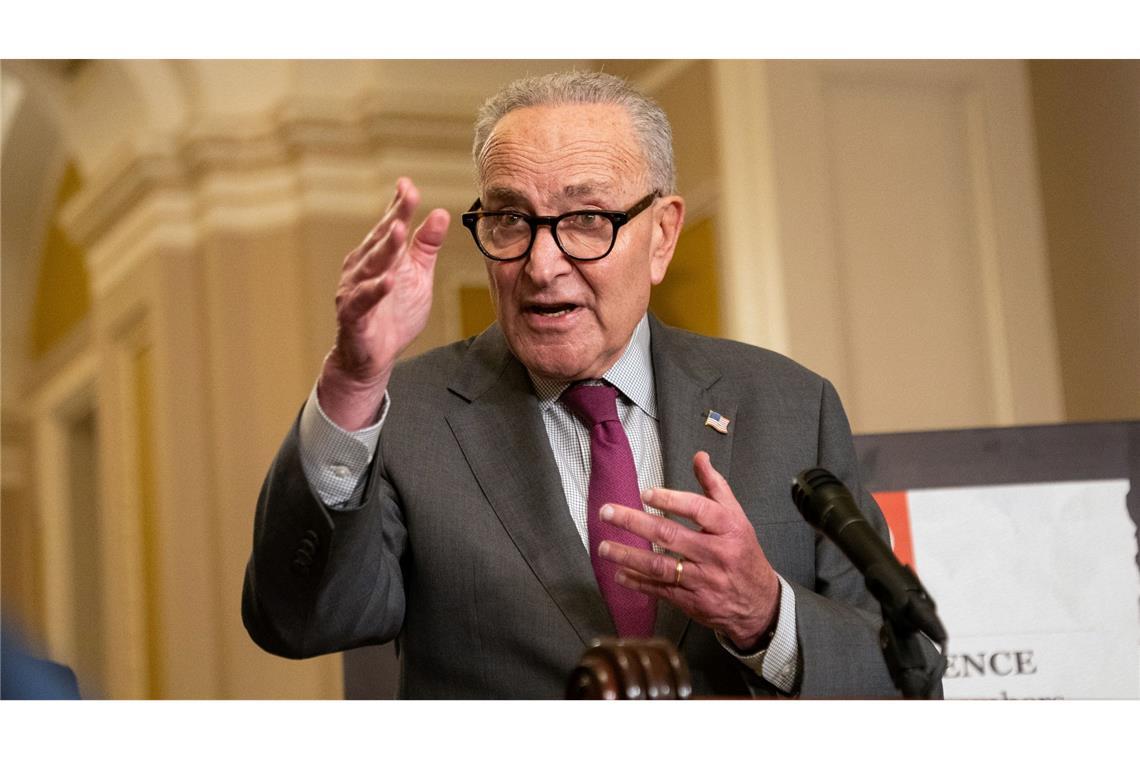 Schumer bediente sich eines Verfahrens namens "unanimous consent". (Archivbild)
