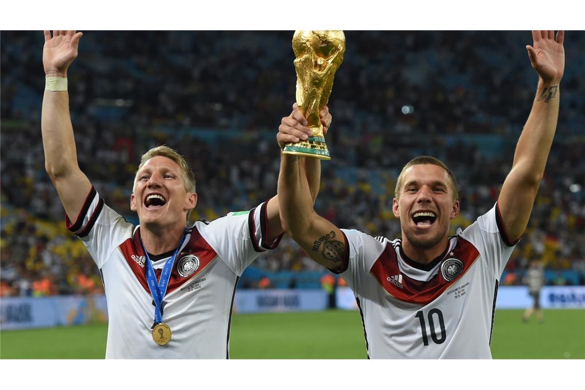 Schweini und Poldi waren lange Zeit das Traum-Duo der Nationalmannschaft. (Archivbild)