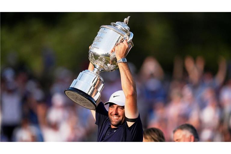 Scottie Scheffler holte sich bei der PGA Championship den dritten Major-Sieg seiner Karriere.