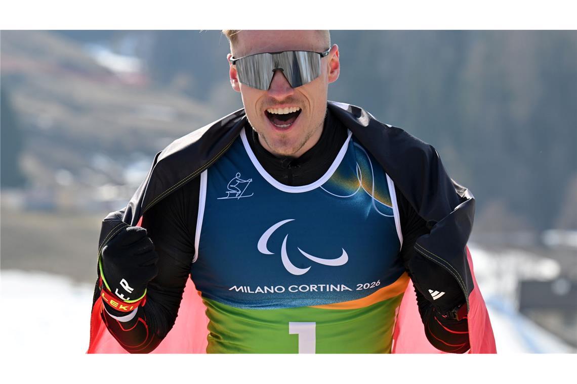 Sebastian Marburger jubelt über Silber.