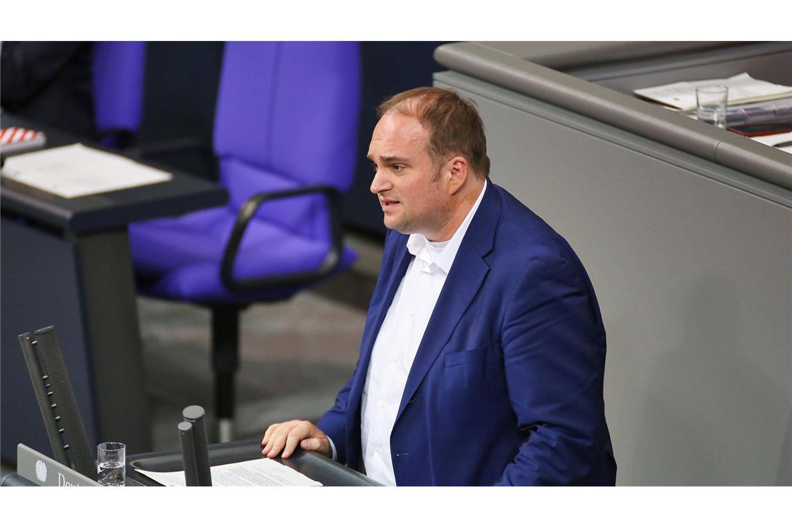 Sebastian Roloff (SPD) im Bundestag. (Archivbild)