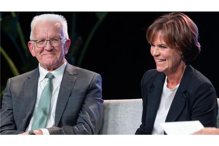 Seelenverwandte auf dem Podium: Winfried Kretschmann und Nicola Leibinger-Kammüller.