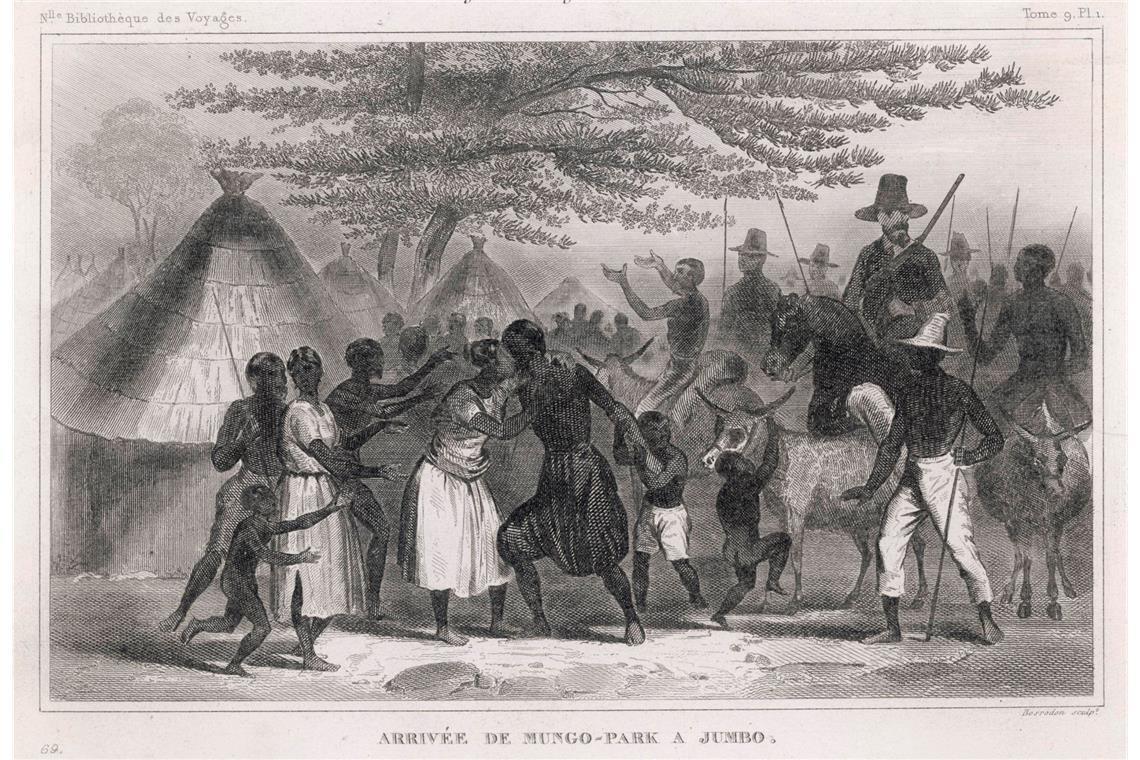 Seine beiden Reisen (1795–1797 und 1805–1806) führten Mungo Park über den Fluss Gambia an den Lauf des Nigers.