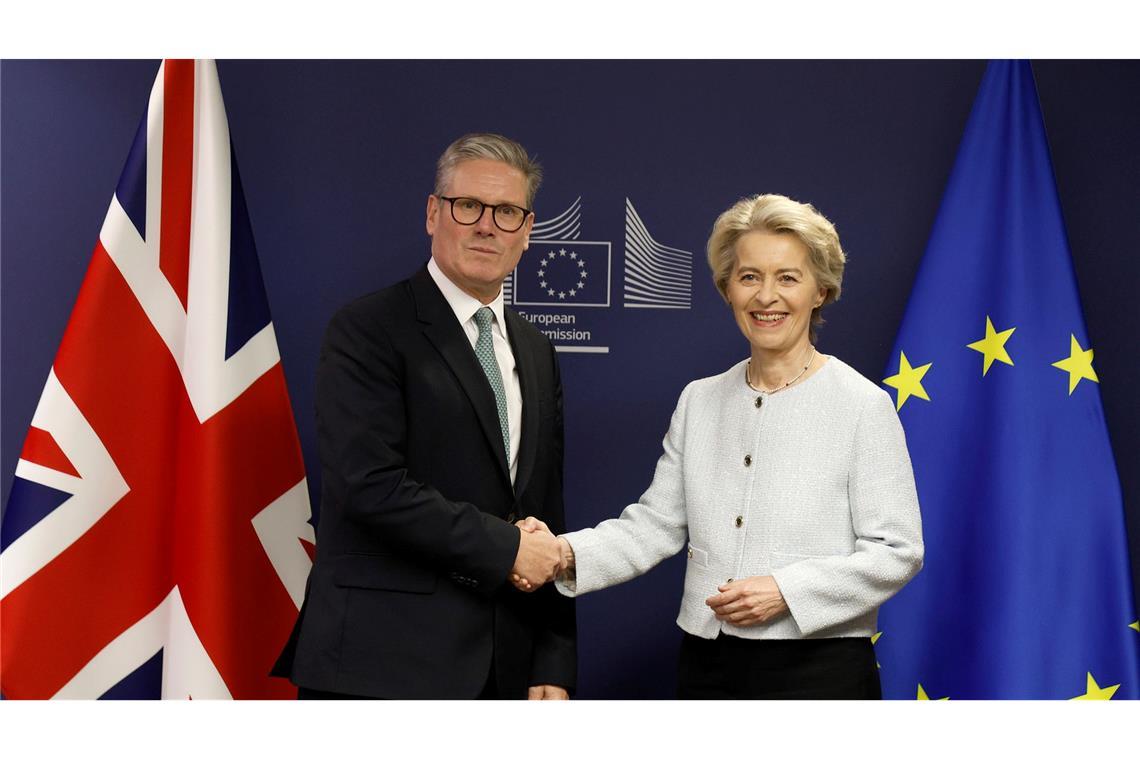 Deutsch-britische Wirtschaft fordert einfacheren Austausch Seit dem Amtsantritt des sozialdemokratischen Premierministers Keir Starmer im Juli hat sich der Ton zwischen Brüssel und London deutlich verbessert. (Archivbild)