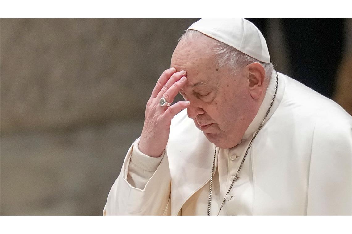 Bangen um Papst Franziskus - Beginnende Niereninsuffizienz Seit mehr als einer Woche wird Papst Franziskus in einem Krankenhaus in Rom behandelt. (Archivbild)