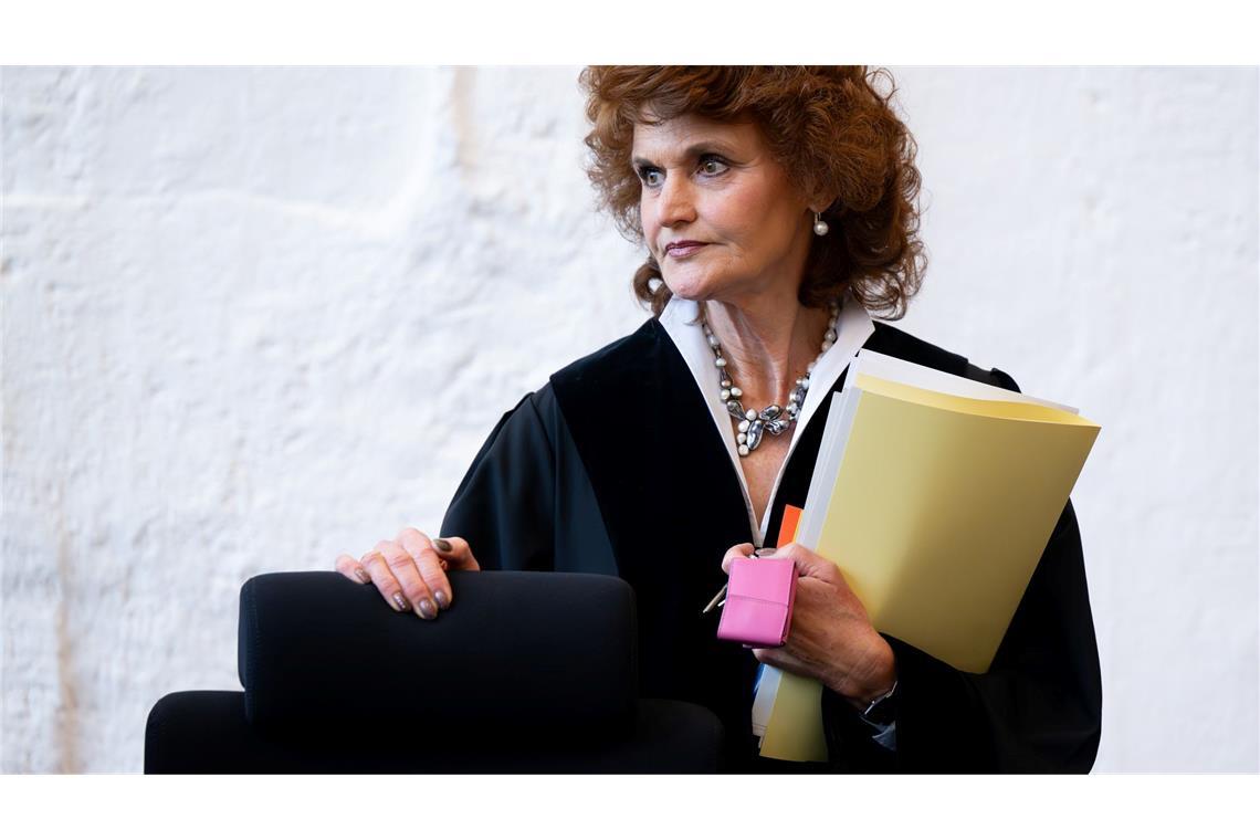 Selbst die Vorsitzende Richterin Heike Will kämpfte zum Abschluss des Prozesses mit den Tränen. (Archivbild)