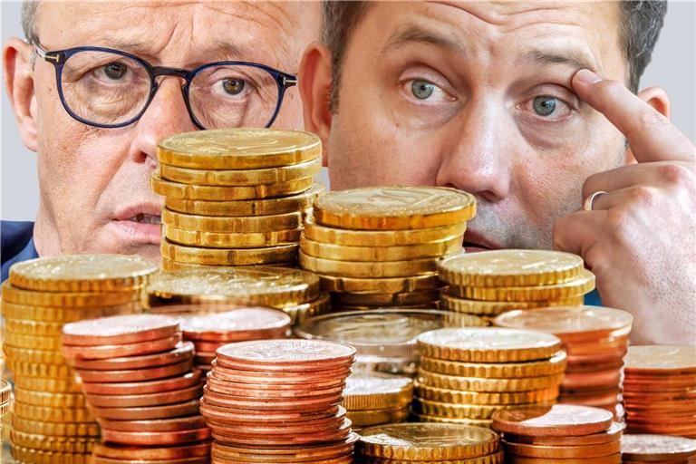 Selbst Milliarden neuer Schulden und das opulente Sondervermögen reichen für Kanzler Friedrich Merz (li.) und Finanzminister Lars Klingbeil offenbar nicht aus, um die Aufgaben, vor die die schwarz-rote Koalition im Bund steht, zu bewältigen.