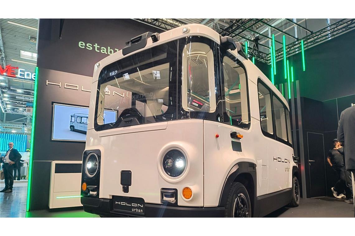 Selbstfahrender Elektrobus der Firma Benteler