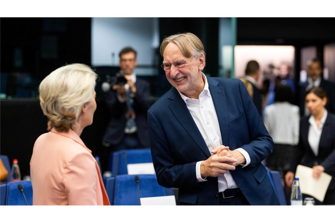 Setzten sich stark für das Abkommen ein: EU-Kommissionspräsidentin Ursula von der Leyen und der Vorsitzende des Handelsausschusses im Europäischen Parlament, Bernd Lange (SPD). (Archivbild)