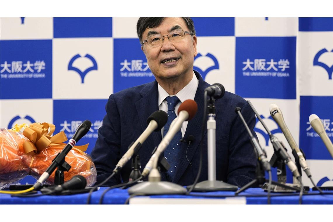 Bilder des Tages Shimon Sakaguchi von der Universität Osaka in Japan hat den Nobelpreis für Medizin bekommen.