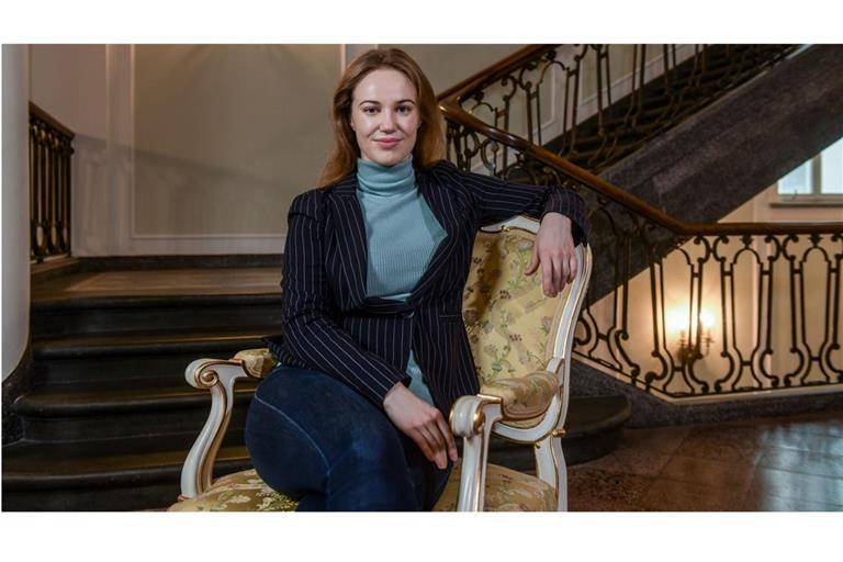 Sie dirigierte das SWR-Symphonieorchester im Beethovensaal: die litauische Dirigentin Giedrė Šlekytė.
