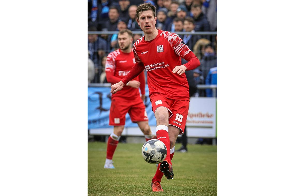 Die TSG Backnang rückt für Thomas Doser vorerst in den Hintergrund Sieben Jahre lang für die TSG mit Umsicht und Ruhe am Ball: Thomas Doser. Foto: Alexander Becher