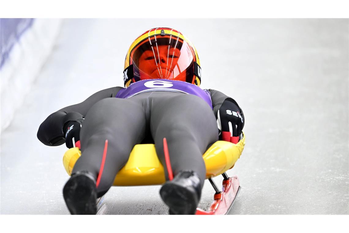 Siegte auch beim Weltcup in St. Moritz: Rodlerin Julia Taubitz. (Archivbild)