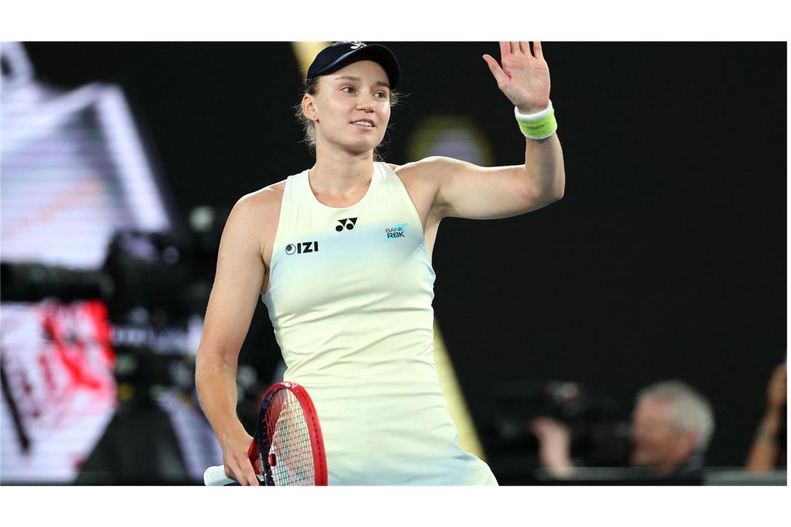 Siegte in Melbourne: Rybakina