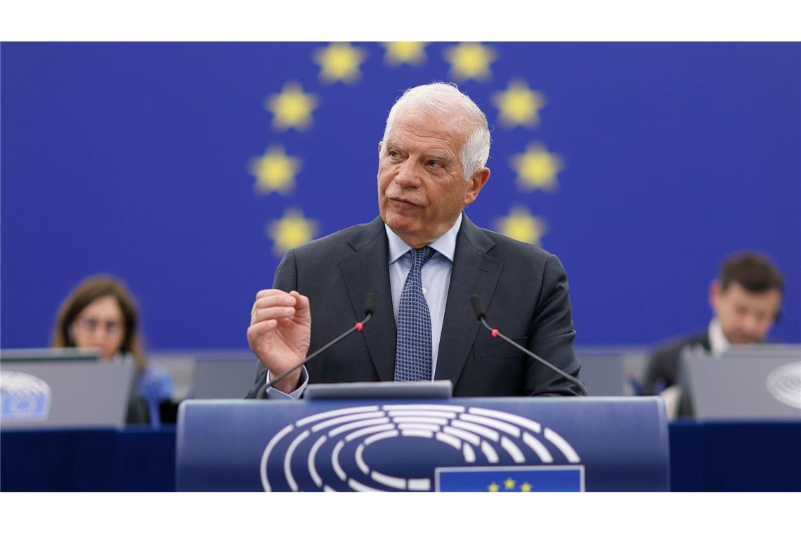 EU-Chefdiplomat schlägt Aussetzen von Dialog mit Israel vor Sieht das Vorgehen Israels im Gazastreifen äußert kritisch: Der EU-Außenbeauftragte Josep Borrell. (Archivbild)