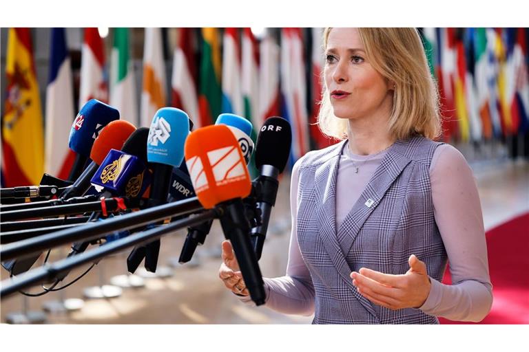 Sieht die EU-Staaten bei Militärhilfen in der Pflicht: Die EU-Außenbeauftragte Kaja Kallas.