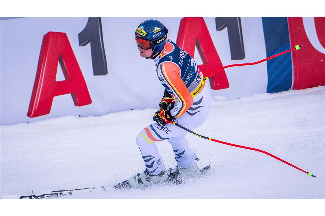 Vom Sofa in die Top Ten: Wilder Ritt für deutsches Ski-Duo Simon Jocher belegte in der Abfahrt der Team-Kombination nur Platz 18.
