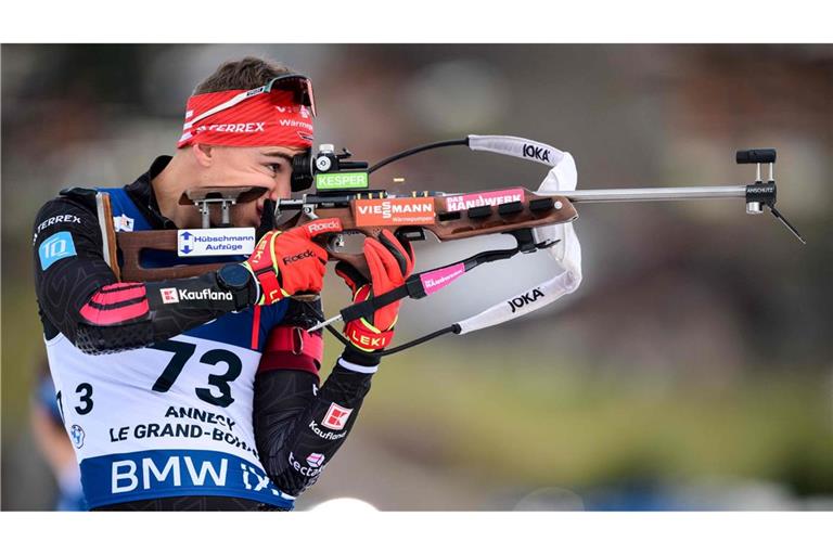 Simon Kaiser beim letzten Sprint des Jahres.