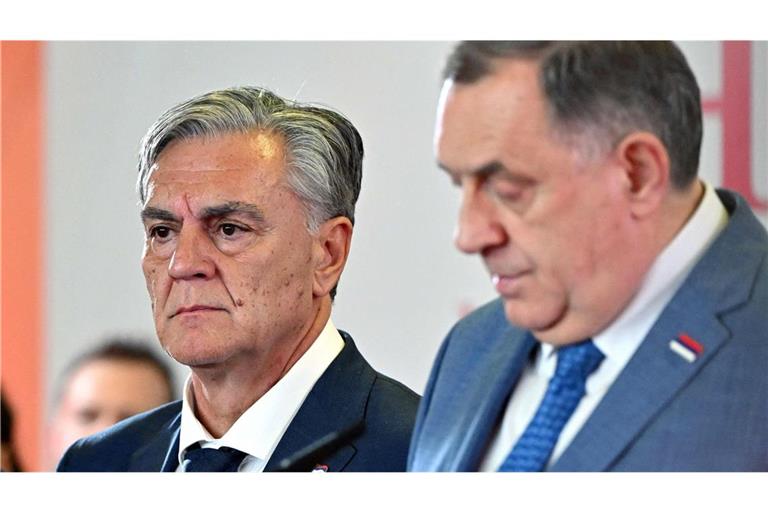 Sinisa Karan (li.)gilt als Strohmann von Serbenführer Milorad Dodik.