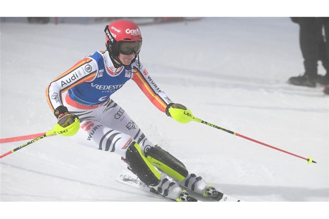 Weltcup: Slalomfahrerin Dürr wird Dritte in Levi Skirennfahrerin Lena Dürr mag den Slalomhang von Levi.
