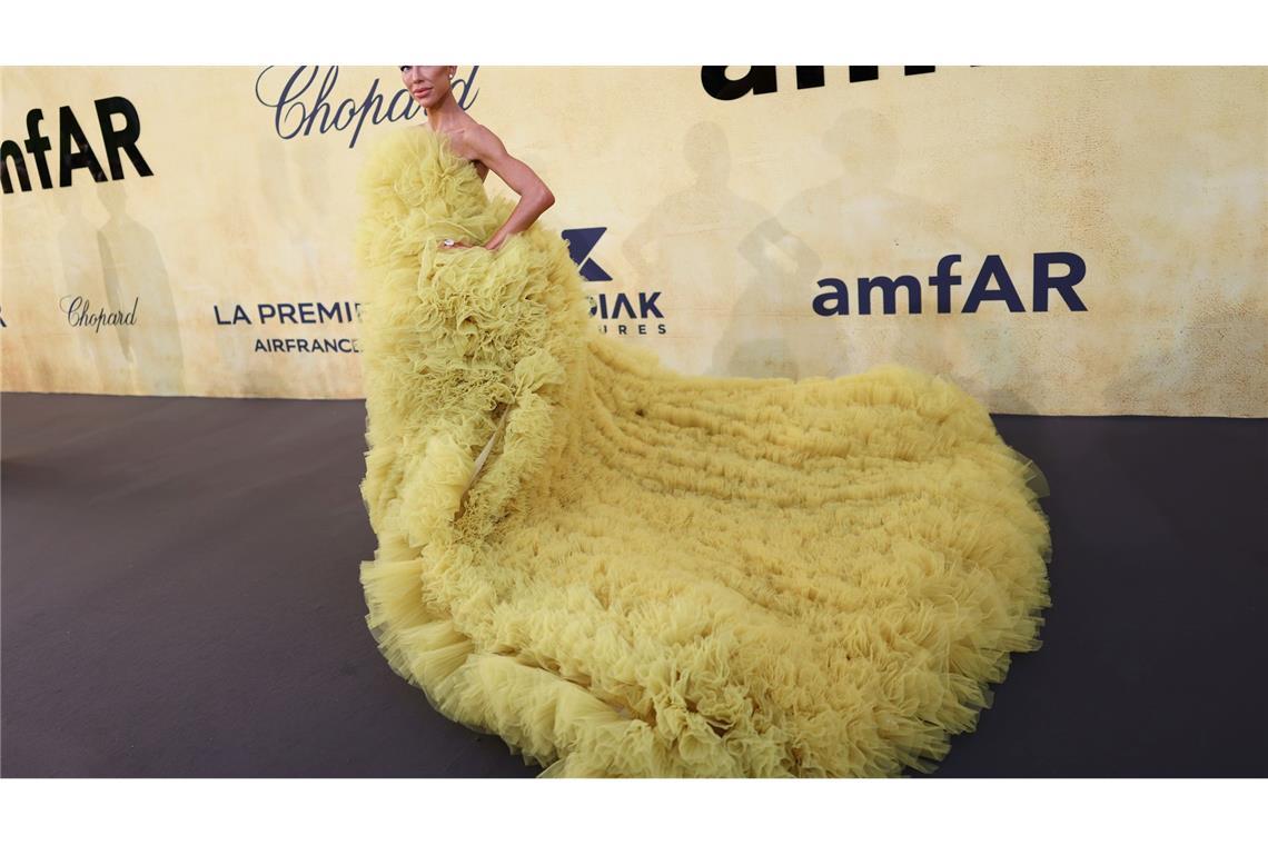 Bilder des Tages Skye Hankey posiert für Fotografen bei ihrer Ankunft auf der amfAR-Benefizveranstaltung in Cannes.