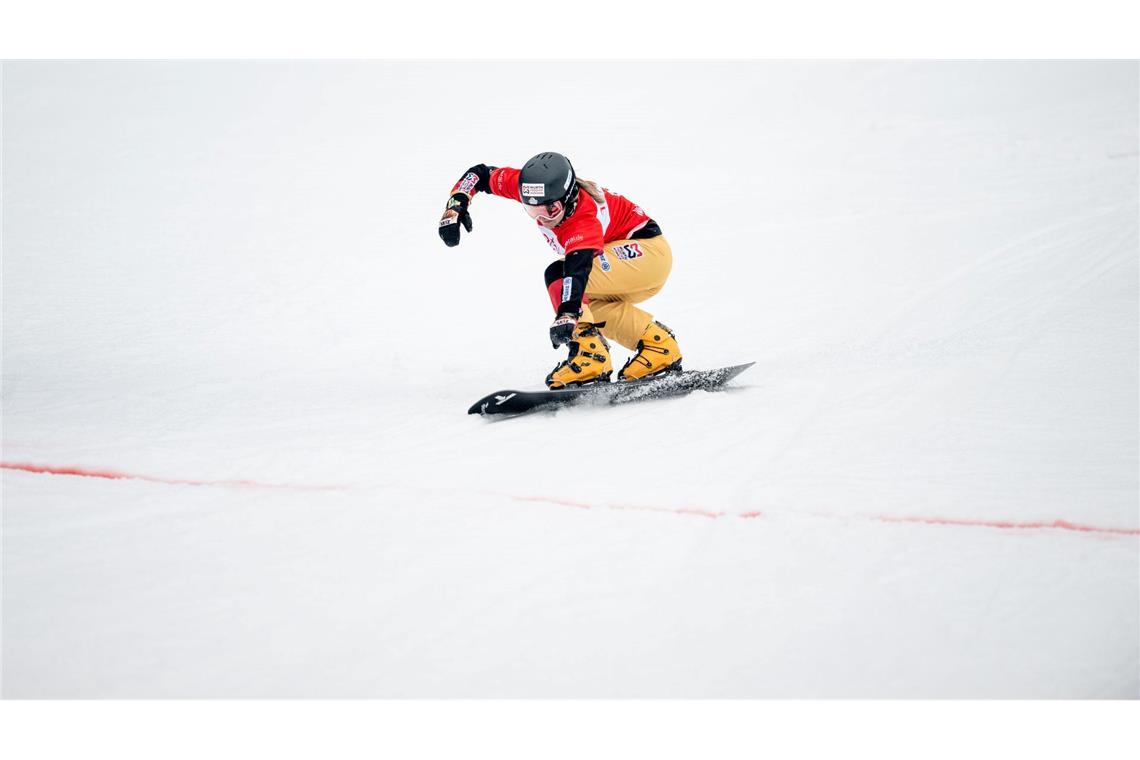 Bilder des Tages Snowboard: Weltcup: Weltcup, Parallel-Slalom, Winterberg. Women's Parallel Slalom WorldCup. Ramona Theresia Hofmeister aus Deutschland in Aktion.