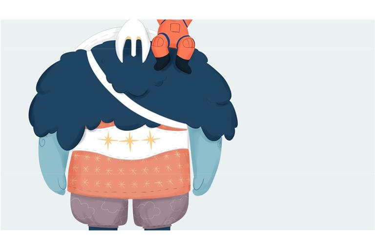 So könnte das Maskottchen für die "Artemis 2"-Mission aussehen.