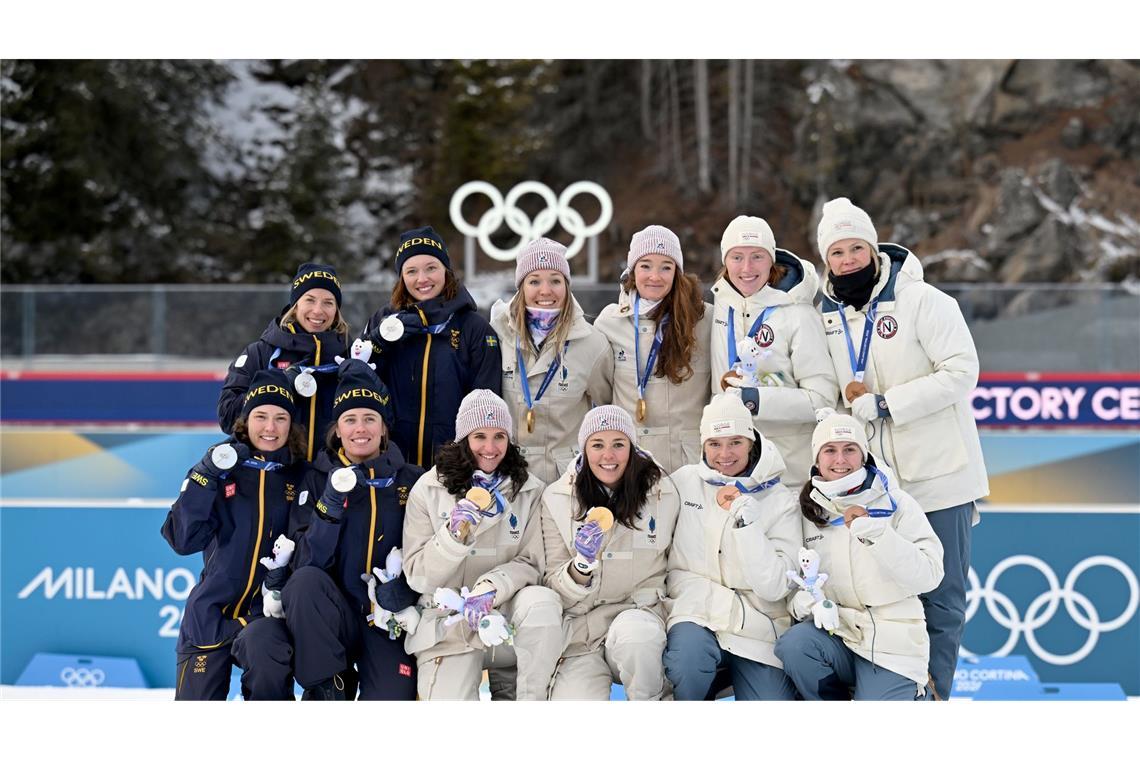 So sehen Medaillengewinnerinnen aus.