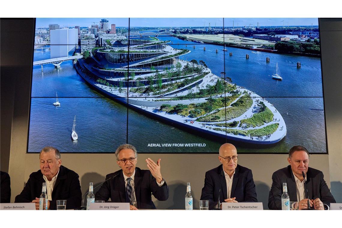 So sieht das Gebäude von oben aus.