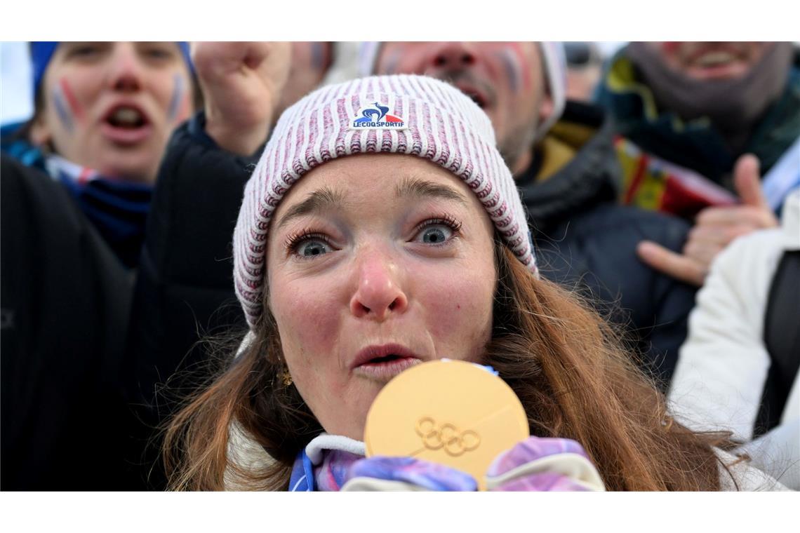 So sieht Gold aus: Frankreich um Lou Jeanmonnot macht vor, wie's geht.