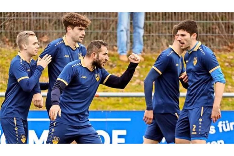 So soll es für den TSV Heimsheim in der kommenden Saison häufig kommen: Die Spieler freuen sich über einen Treffer.