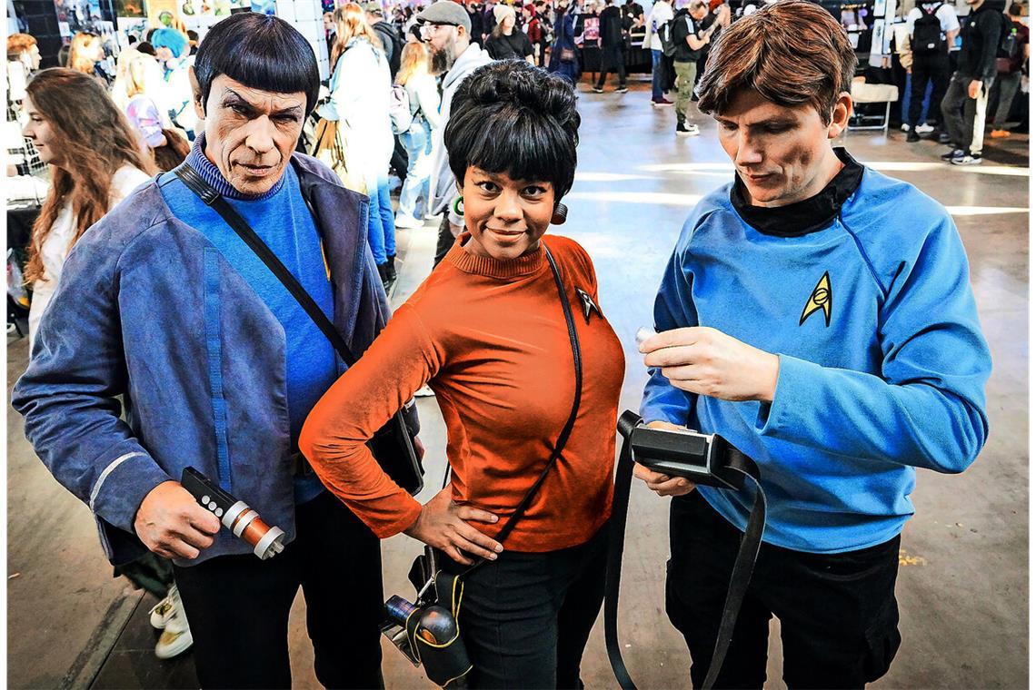 Bei Mr. Spock, Gandalf und Darth Vader Sogenannte Cosplayer aus fast jedem fiktiven Universum – wie hier Mr. Spock (links) aus Star Trek – waren auf der Comic Con unterwegs.