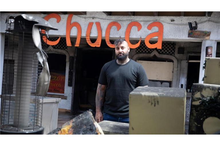 Sohel Abdoulkhanzadehs Bar "Chucca" ist in Flammen aufgegangen.