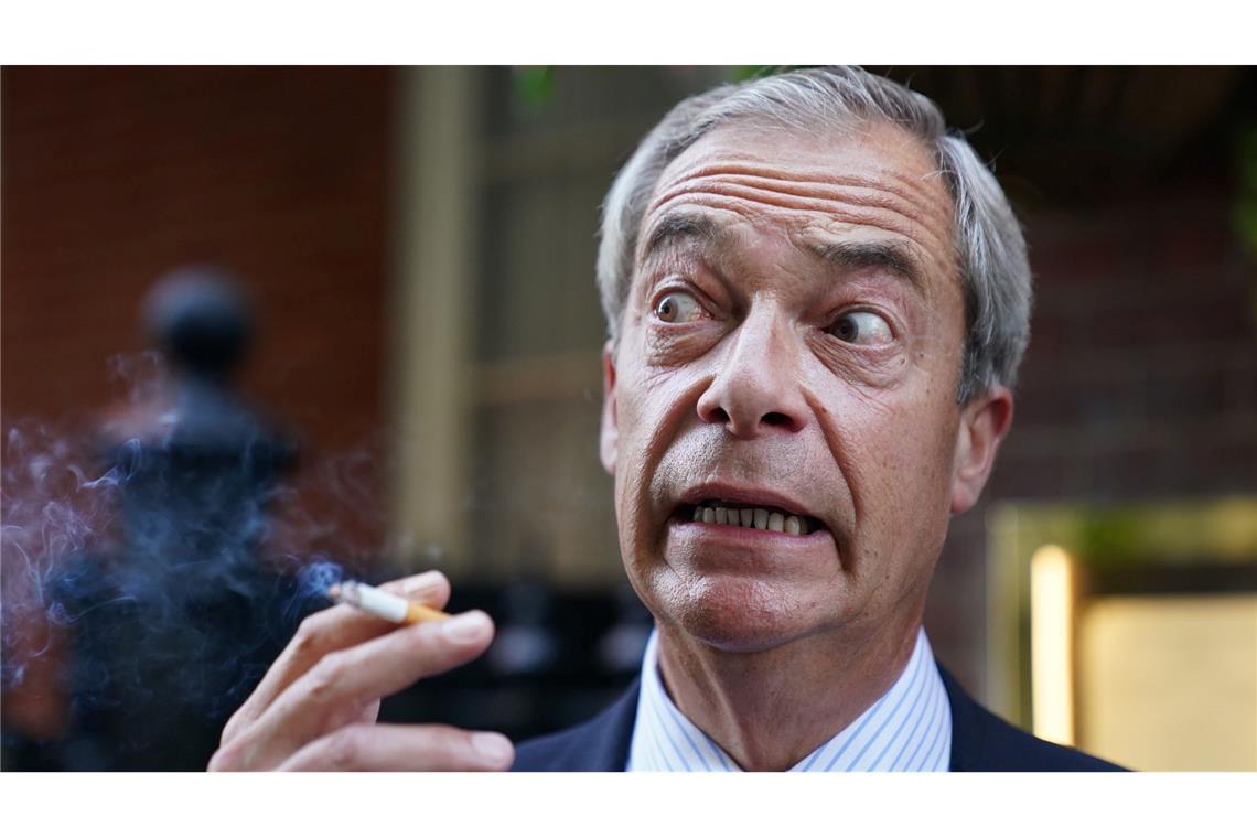 Kommunalwahlen in England: Anfang vom Ende der Tories? Sollte Nigel Farages Partei Reform UK bei den Kommunalwahlen in England wie erwartet gut abschneiden, dürften ihre Chancen steigen, auch bei der nächsten Parlamentswahl mehr Mandate zu gewinnen. (Archivfoto)