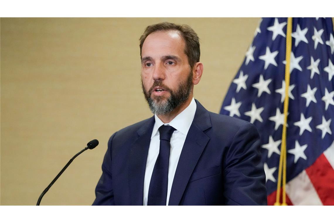 Anklage will Einstellung von Trumps Wahlbetrugsverfahren Sonderermittler Jack Smith ermittelt seit langer Zeit gegen Trump. (Archivbild)