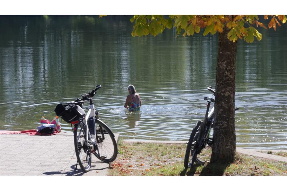 Sonne und die derzeitigen Temperaturen laden zum Baden ein.