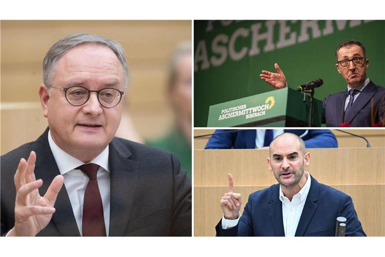 SPD-Landeschef Andreas Stoch ist voll des Lobes, Landwirtschaftsminister Cem Özdemir und Finanzminister Danyal Bayaz (beide Grüne) legen den Finger in die Wunde).