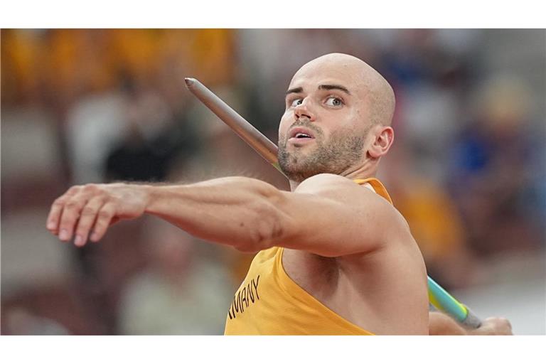 Speerwerfer Julian Weber steht im WM-Finale.