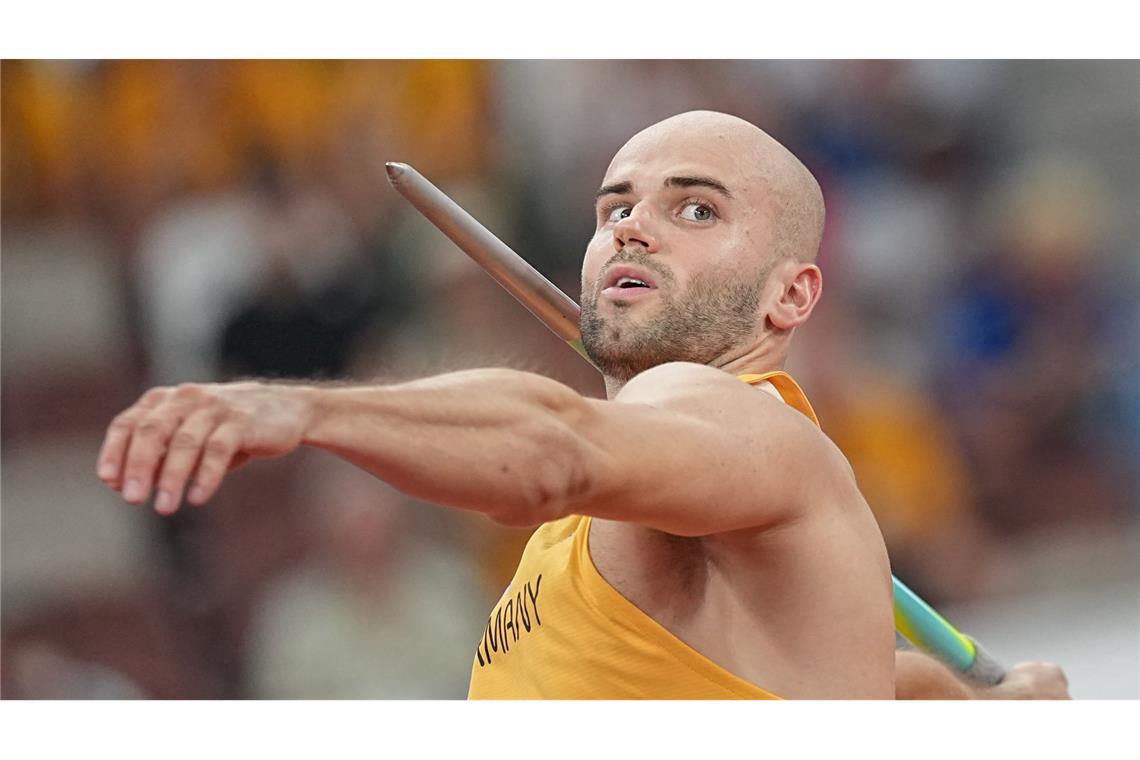 Speerwerfer Julian Weber steht im WM-Finale.