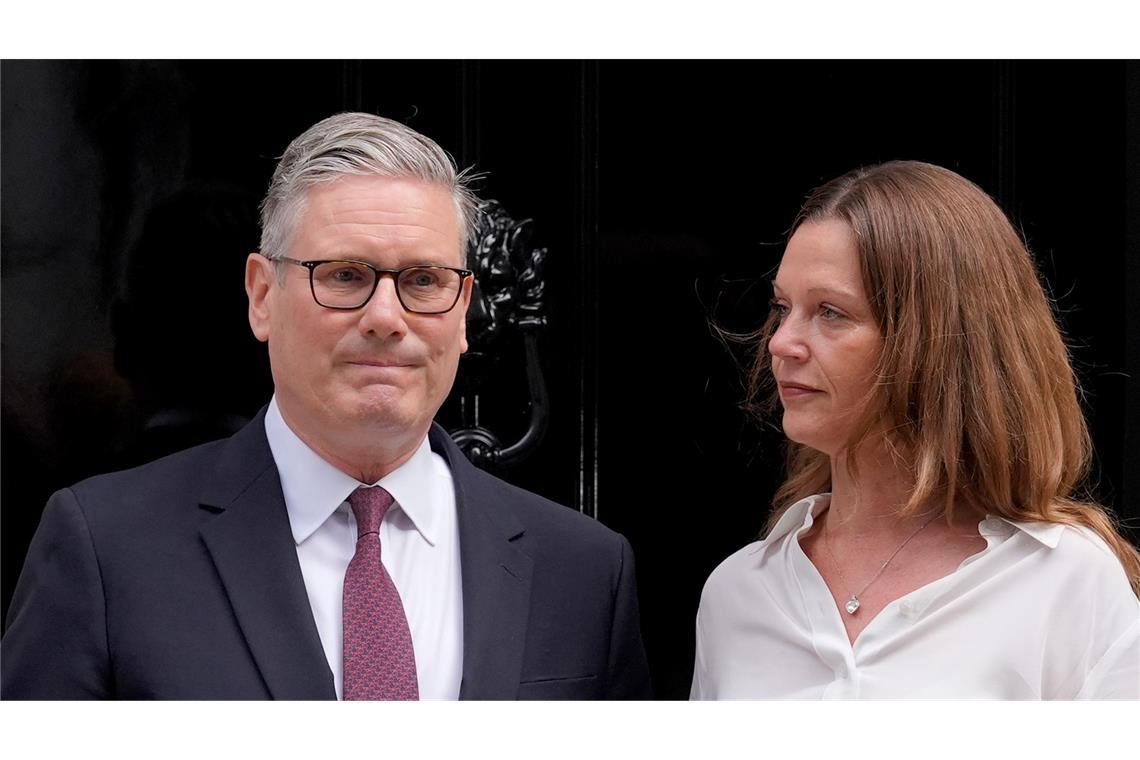 Starmer und seine Frau Victoria.