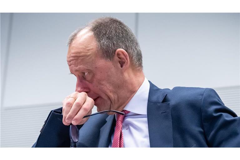 Stirnrunzeln bei CDU-Kanzlerkandidat Friedrich Merz.