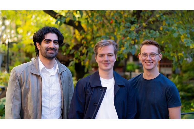 Strawberry-Gründer Arian Hanifi, Charles Maddock und Sebastian Thunman.