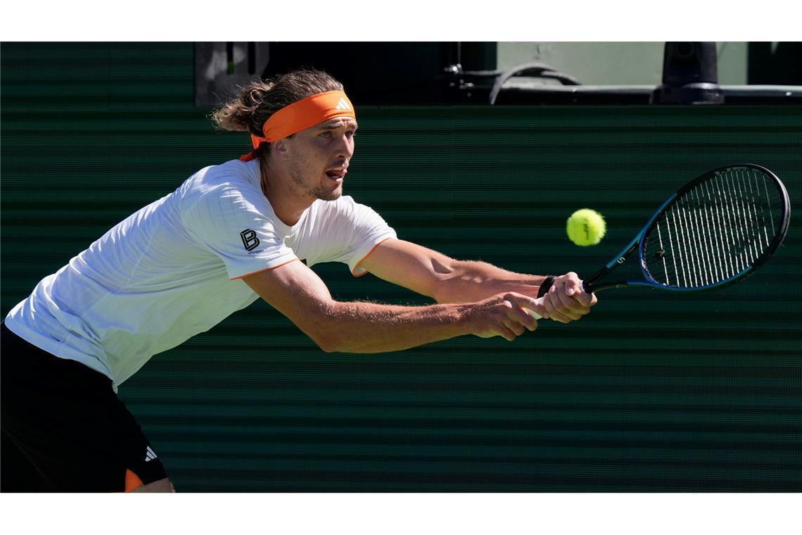 Streckte sich vergeblich: Alexander Zverev.