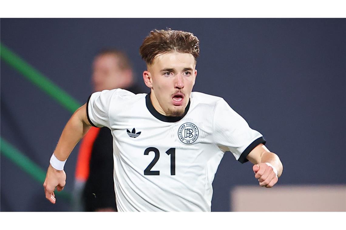 Stürmt Bayern-Youngster Lennart Karl von der deutschen U21-Auswahl in den WM-Kader von Julian Nagelsmann? (Archivbild)